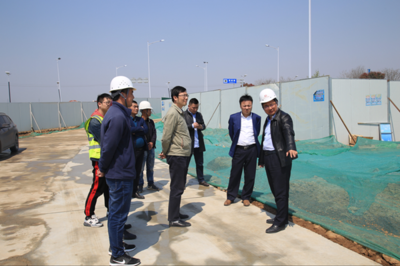 浦口經濟開發區管委會蒞臨百合路環保項目現場檢查指導，為綠色發展保駕護航